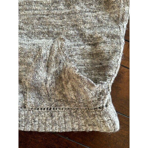 Free People Womens Cropped Sweater Cotton Blend Gray Size Small Pockets - Picture 4 of 8